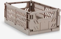 Giỏ đựng | MILAS | nhựa PP | x&aacute;m | R16xD25xC10cm