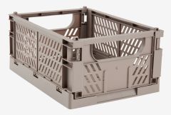 Giỏ đựng | MILAS | nhựa PP | x&aacute;m | R25xD34xC15cm