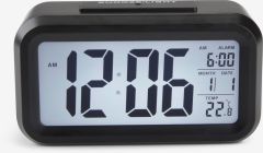 Đồng hồ để bàn | SVEN | nhựa | đen | R14xS5xC8cm