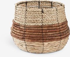 Chậu cây | TERJE | lá chuối/sợi tự nhiên | màu tự nhiên | Ø25xC22cm