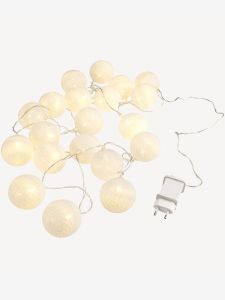 Dây đèn | KAARE | nhựa | trắng | 20 bóng led | D585cm