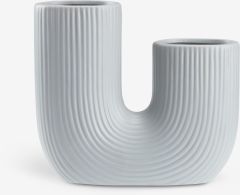 Lọ hoa | TORMUND | sứ | xanh nhạt | R18xD6xC17cm