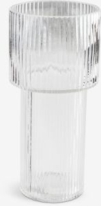 Lọ hoa | RUNE | thủy tinh | màu trong suốt | Ø12xC25cm