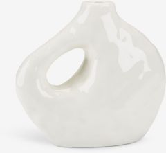 Lọ hoa | SIGFRED | sứ | trắng | R16xD7xC14cm