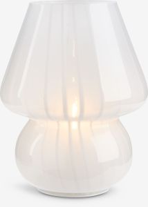 Đèn bàn | JONNY | nhựa ABS/thủy tinh | trắng | Ø15xC18cm