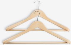 Bộ 2 m&oacute;c &aacute;o | SIGFRID | gỗ tự nhi&ecirc;n | R45xC24cm