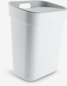 Thùng rác | READY TO COLLECT | nhựa PP | trắng/xám nhạt | R19xD25xC33cm | 10L