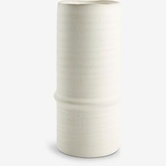 Lọ hoa | EMANUEL | gốm | trắng | &Oslash;12xC25cm