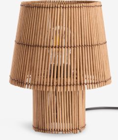 Đèn bàn | HANNIBAL | tre/kim loại | nâu | Ø19xC25cm