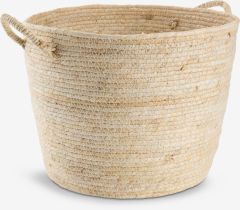 Giỏ đa năng | JUSTIN | lá ngô | màu tự nhiên | Ø35xC26cm