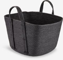 Giỏ đa năng | HJALTI | sợi giấy | đen | R30xD30xC20cm