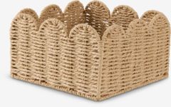 Giỏ đa năng | INGVOR | giấy/kim loại | màu tự nhiên | R24xD24xC14cm