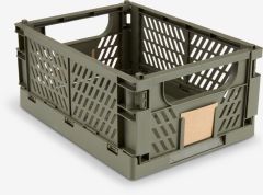 Giỏ đa năng | MILAS | nhựa PP | xanh olive | R25xD34xC15cm