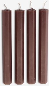 Nến đũa | HOLME | paraffin | t&iacute;m | &Oslash;2xC20cm | bộ 4 chiếc