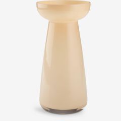 Lọ hoa | VISTI | thủy tinh | m&agrave;u kem | &Oslash;11xC22cm