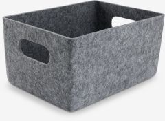 Giỏ đa năng | JOSEF | polyester | x&aacute;m | R18xD25xC12cm