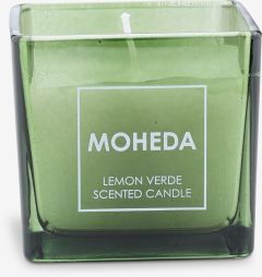 Nến thơm | MOHEDA | paraffin/thủy tinh | hương chanh | xanh l&aacute; | R7xD7xC7cm