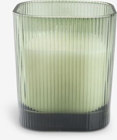 Nến cốc | KJELL | paraffin/thủy tinh | xanh | &Oslash;9xC8cm