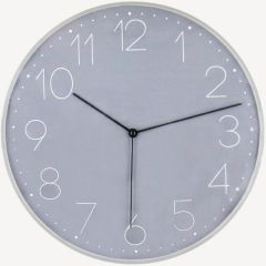 Đồng hồ treo tường | BRONDBY | nhựa | xám | kim trôi | Ø30cm