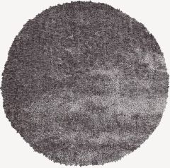 Thảm phòng khách | BIRK | polyester | xám nhạt | Ø200cm