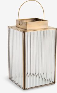 Đèn lồng | UVIT | thủy tinh/đồng | màu đồng | R14xD14xC23cm