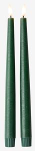Nến điện | GAND | sáp nến | xanh lá | bộ 2 chiếc | Ø2xC29cm