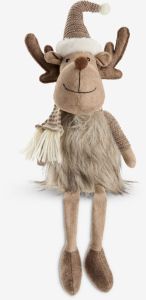 Tuần lộc trang trí giáng sinh | ANGELIT | vải polyester | nâu | R23xD14xC40/60cm