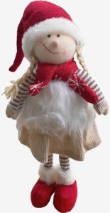 Thần l&ugrave;n gi&aacute;ng sinh | PIX skirt | vải polyester/c&aacute;t | đỏ/trắng | C56cm