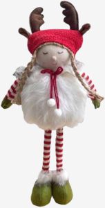 Thần l&ugrave;n gi&aacute;ng sinh | PIX | vải polyester/c&aacute;t | đỏ/trắng | C56cm