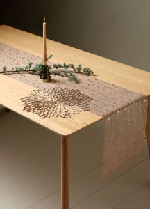 Khăn table runner | BURE | polyester | vàng | R35xD300cm