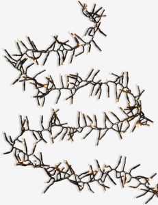 Đ&egrave;n trang tr&iacute; d&acirc;y | KORNSTEN | nhựa PVC | đen | D1550cm | 1000LED