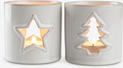 Cốc nến | PERLE | sứ | trắng | &Oslash;8xC8cm