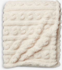 Chăn sofa | SELENIT | polyester | trắng | R130xD170cm