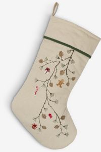 Tất gi&aacute;ng sinh | NELLIKE | cotton/linen | m&agrave;u tự nhi&ecirc;n | R26xD45cm