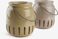 Đ&egrave;n lồng | FISKEHEJRE | gốm | nhiều m&agrave;u | &Oslash;11xC12cm