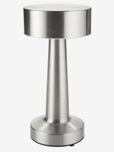 Đ&egrave;n trang tr&iacute; | MUSVIT | nhựa ABS/th&eacute;p | m&agrave;u chrome | &Oslash;11xC21cm