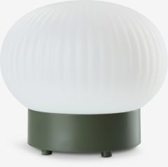 Đ&egrave;n trang tr&iacute; | STORFUGL | nhựa ABS/PE | trắng/xanh l&aacute; đậm | &Oslash;15xC10cm