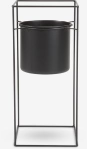 Chậu c&acirc;y ban c&ocirc;ng | MIDSOMMER | th&eacute;p | đen | R25xD25xC21cm