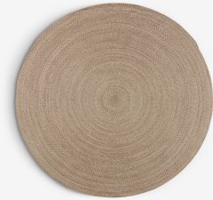 Thảm phòng khách | MASKROS | polyester tái chế | xám/trắng | Ø160cm