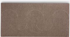 Thảm trải cửa | SKOGFAKS | polyester/polypropylene | n&acirc;u/be| R60xD120xC0.7cm