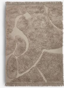 Thảm phòng khách | FIRBLAD | cotton | xám nhạt | R140xD200cm