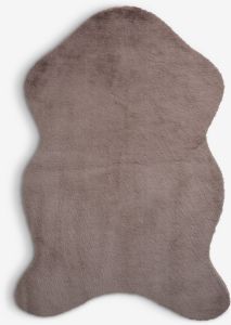 Thảm l&ocirc;ng | OXEL | polyester | m&agrave;u c&aacute;t đậm | R60xD90cm