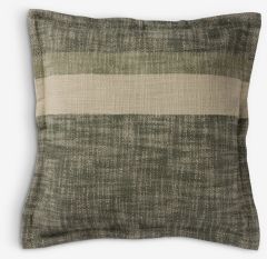 Vỏ gối trang tr&iacute; | KUBJELLE | cotton | xanh l&aacute; đậm | R40x40cm