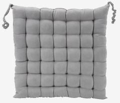 Đệm ngồi | ANTEN | polyester | x&aacute;m nhạt | R43xD43xC5cm