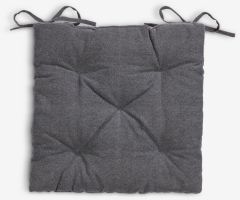 Đệm ngồi | HVITLYNG | cotton/polyester | x&aacute;m | R40xD40xC4cm