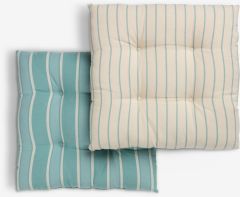 Đệm ngồi | MISTEL | cotton | xanh | R40xD40xC7cm