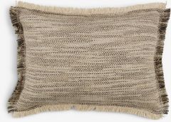 Gối trang tr&iacute; | FJELLSYRE | polyester | be/xanh | R35xD50cm