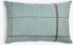 Gối trang tr&iacute; | HALLON | polyester | xanh/n&acirc;u | R40xD60cm