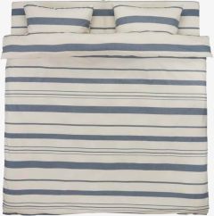 Bộ vỏ chăn gối đôi kèm ga cotton | SILJE | xanh navy | R200xD220cm/R240xD260cm/R50xD70cm