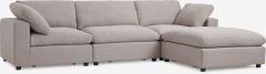 Sofa đổi góc | LYBY | vải polyester | vàng cát | R294xS98/196xC81cm